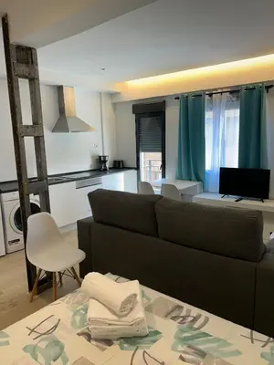Cama o camas de una habitación en S7 Apartamento nuevo, Madrid