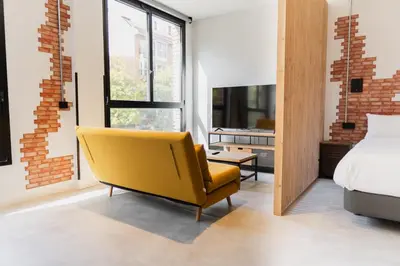 Una televisión o centro de entretenimiento en Loft Imperial