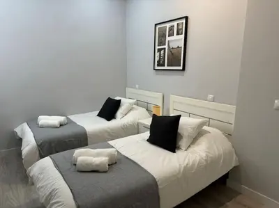 Cama o camas de una habitación en Encanto Madrileño en el Centro