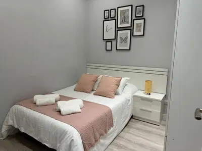 Cama o camas de una habitación en Encanto Madrileño en el Centro