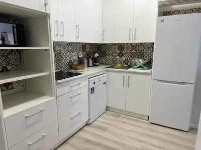 Una cocina o zona de cocina en Encanto Madrileño en el Centro
