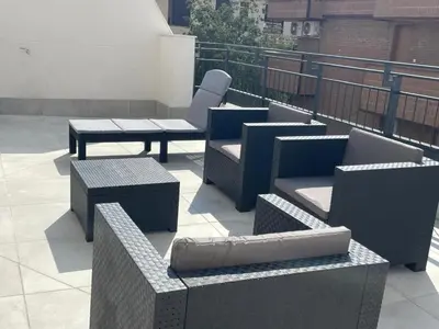 Zona de estar de S8 Ático nuevo, Madrid