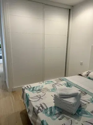 Cama o camas de una habitación en S8 Ático nuevo, Madrid