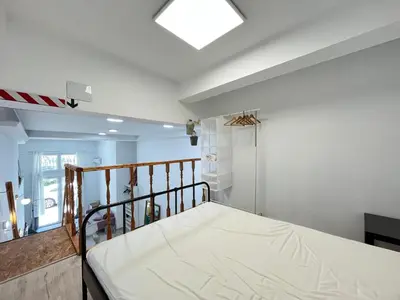 Cama o camas de una habitación en Temporal Azul Duplex M De