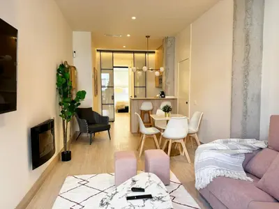 Una cocina o zona de cocina en Apartamentos orilla del Bernabéu