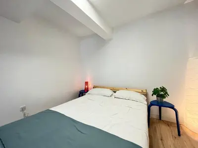 Cama o camas de una habitación en Temporal Amarillo Duplex M Iz