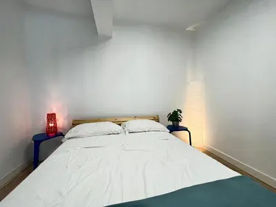 Cama o camas de una habitación en Temporal Amarillo Duplex M Iz