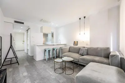 Zona de estar de Salamanca Suites by ARCO