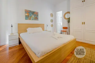 Cama o camas de una habitación en Estudio Literario para 2 en Las Letras, Ventura de la Vega