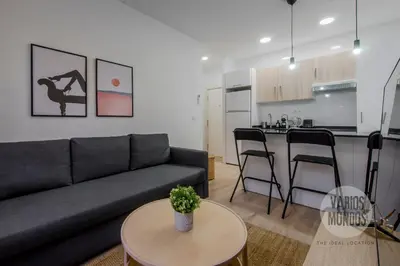 Una cocina o zona de cocina en Confort con parking para 3, vive la Latina
