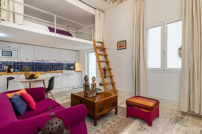 Una cocina o zona de cocina en Waou Madrid Centro II - Alquiler Corta Duración