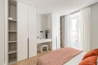 Cama o camas de una habitación en Centro XIII calle de la Paz 2BR 2BH
