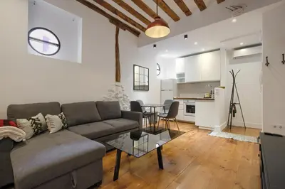 Zona de estar de Espectaculares apartamentos centro Madrid