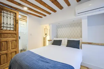 Cama o camas de una habitación en Espectacular Apartamento Central