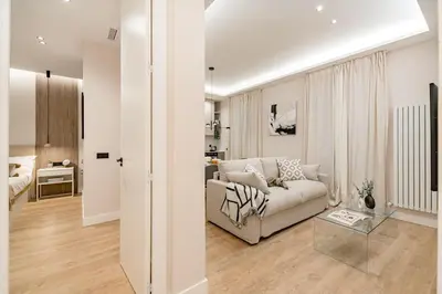 Cama o camas de una habitación en Centro IX calle Caballero de Gracia 2BR 2BH