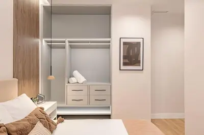 Cama o camas de una habitación en Centro IX calle Caballero de Gracia 2BR 2BH