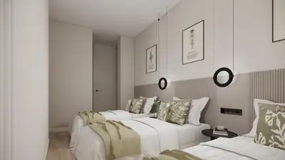 Cama o camas de una habitación en Sol VIII 5BR 5BH