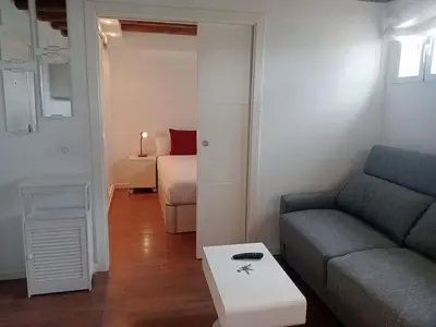 Zona de estar de Emblematic flat in Madrid Central - Arenal