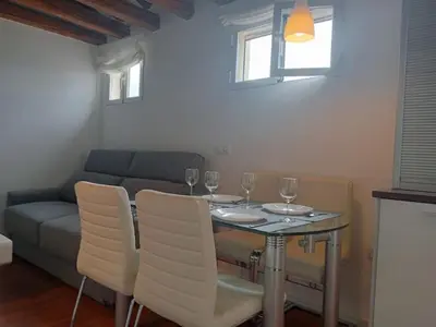 Zona de estar de Emblematic flat in Madrid Central - Arenal