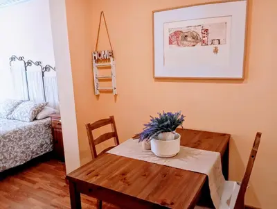 Cama o camas de una habitación en Apartamento en el corazón de Madrid