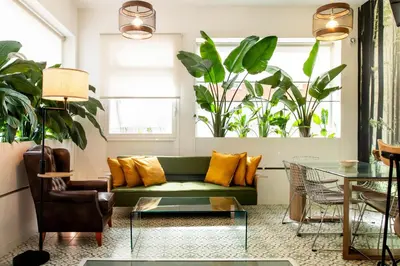 Zona de estar de Apartamento The GreenHouse en Madrid