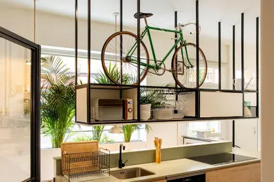 Una cocina o zona de cocina en Apartamento The GreenHouse en Madrid
