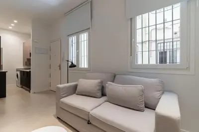 Zona de estar de Cozy and Modern-2Bedrooms 1Bathroom-Delicias