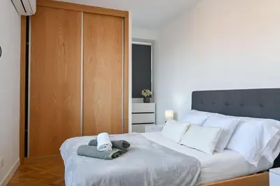 Cama o camas de una habitación en For You Rentals Apartamento TEMPORAL céntrico de dos dormitorios SIL27