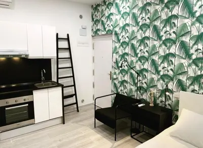 Una cocina o zona de cocina en Loft II en Madrid