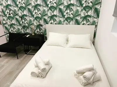 Cama o camas de una habitación en Loft II en Madrid