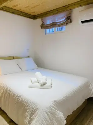 Cama o camas de una habitación en Modern Apartment III in Madrid