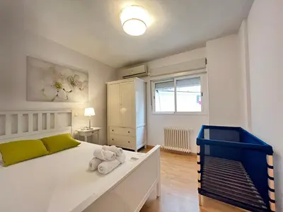 Cama o camas de una habitación en Exclusivo Terraza Tortosa Temporal