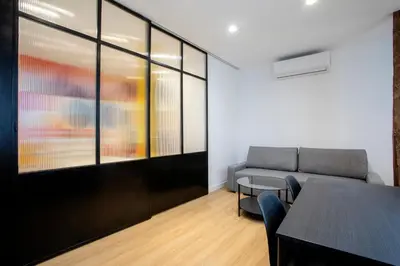 Zona de estar de Un hogar en el Madrid de los Austrias
