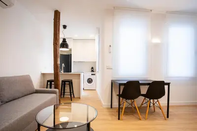 Zona de estar de Un hogar en el Madrid de los Austrias