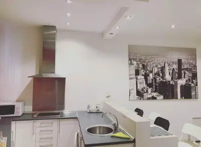 Una cocina o zona de cocina en Loft I en Madrid