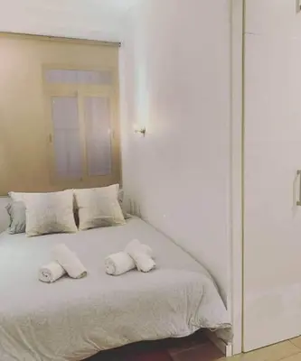 Cama o camas de una habitación en Loft I en Madrid