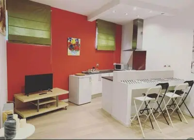 Una cocina o zona de cocina en Loft I en Madrid