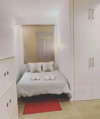 Cama o camas de una habitación en Loft I en Madrid