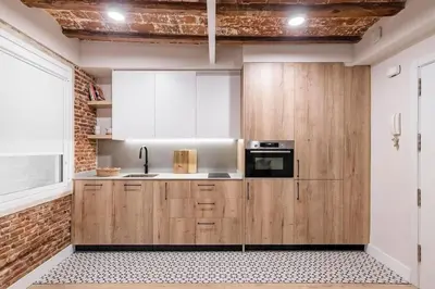 Una cocina o zona de cocina en Elegant apartment in Austrias neighborhood CON10