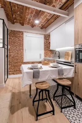 Una cocina o zona de cocina en Elegant apartment in Austrias neighborhood CON10