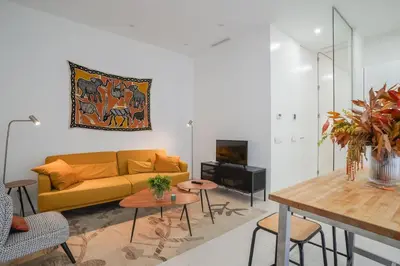 Zona de estar de Modern apartment-1Bedroom 1Bath-Prosperidad