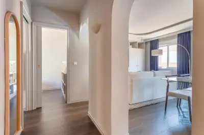 Cama o camas de una habitación en Nuevo! Apartamento reformado y acogedor