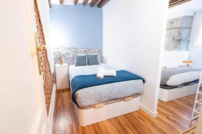Cama o camas de una habitación en Apartamento Forum