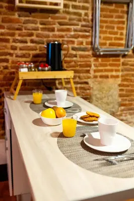 Opciones de desayuno disponibles en Apartamento Forum