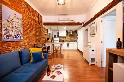 Una cocina o zona de cocina en Apartamento Forum