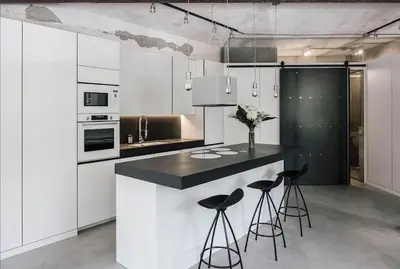 Una cocina o zona de cocina en For You Rentals Espectacular apartamento TEMPORAL en Madrid Río VAL100