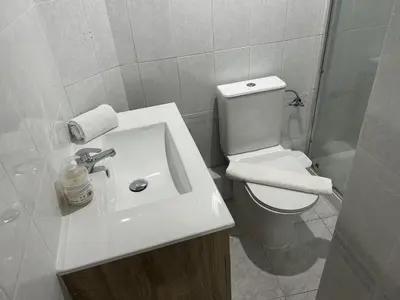 Un baño de Una encantadora estancia en el centro Madrid