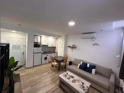 Una cocina o zona de cocina en Río Manzanares - Apartamento de 1 dormitorio