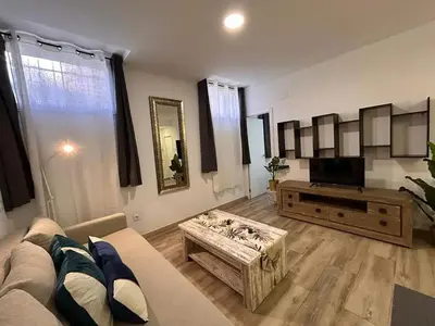 Una televisión o centro de entretenimiento en Río Manzanares - Apartamento de 1 dormitorio