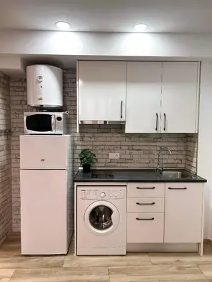 Una cocina o zona de cocina en Río Manzanares - Apartamento de 1 dormitorio